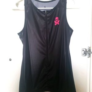 Betty Designs Luxe Black and Pink Tri Top